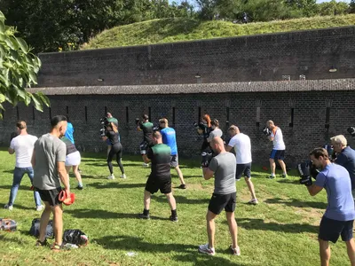 Buitenactiviteit tijdens teambuilding in De Forttuin